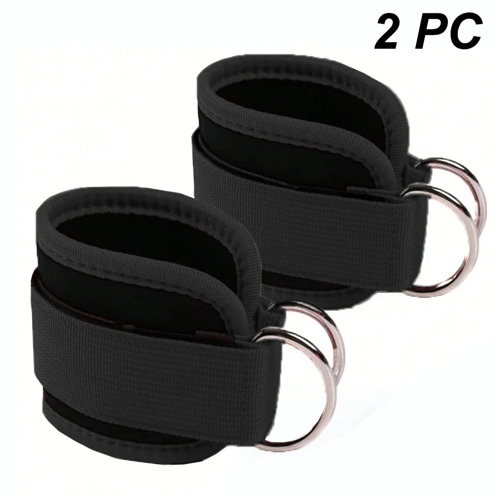 2pc ankle strap, leg strength training sports protective gear, weight-bearing assistance belt, foot ring, foot buckle, dumbbell
