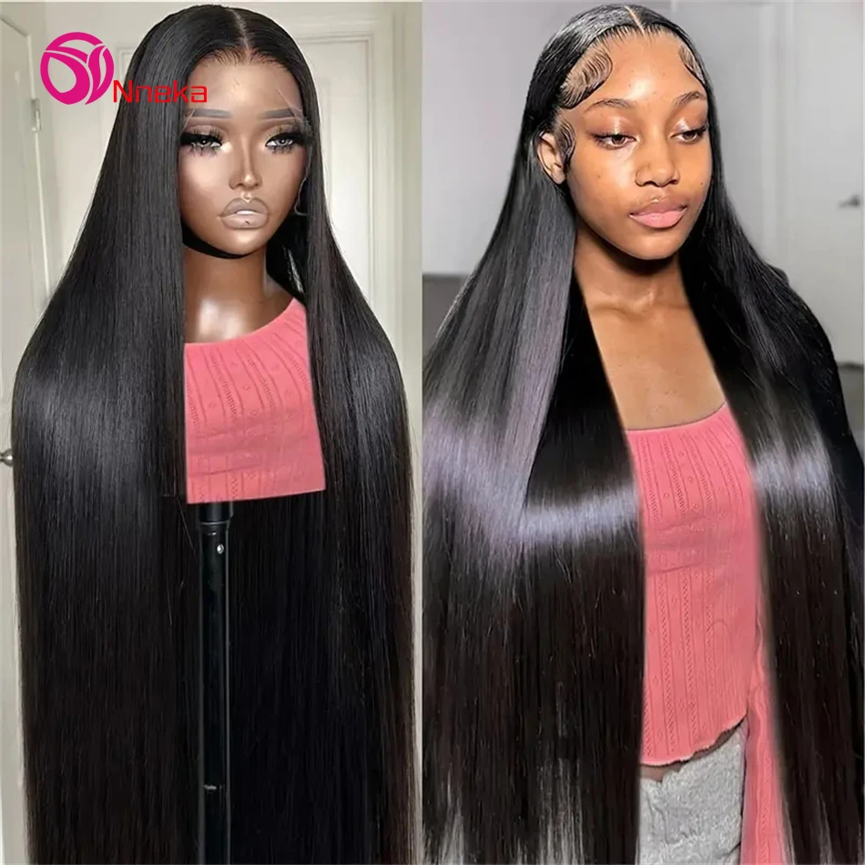 

30 38 Inches Straight 4x4 Closure Human Hair Wig Pre Plucked Brazilian 5x5 Straight Lace Human Hair Wigs For Women