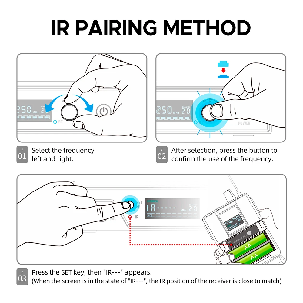 Debra-ST-102 de Audio estéreo inalámbrico, sistema de control intrauditivo para grabación de escenario profesional, instrumento baterista