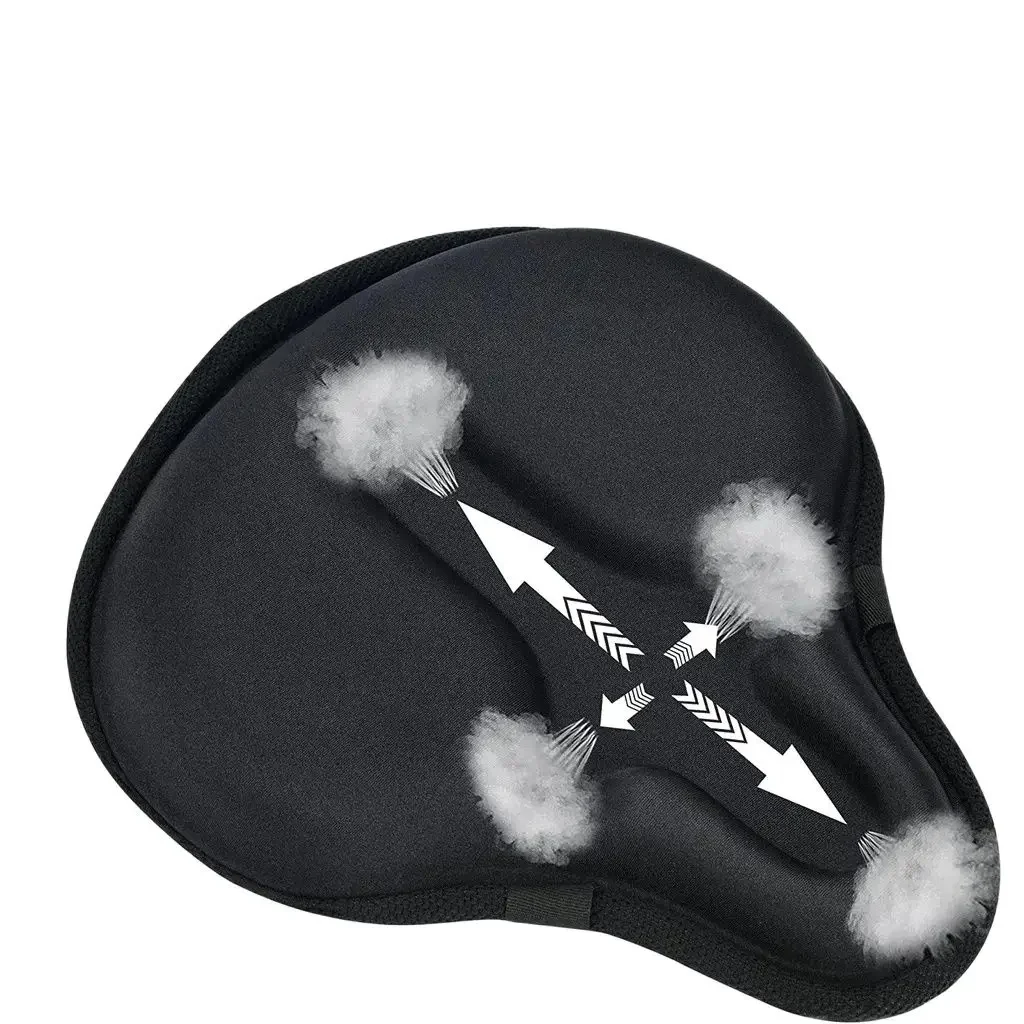 AliExpress ECIOSL Comfortable Exercise Bike Seat Cover, C6 Large Wide Foam and Gel Padded, Bicycle Saddle Cushion for Women and Men, Everyone
