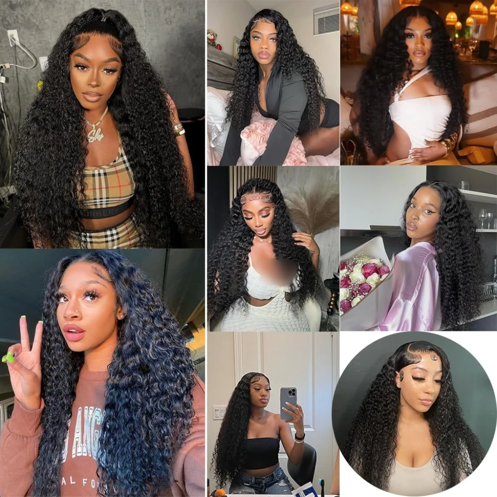 12A 인모 1 3 묶음 딥 웨이브 묶음 100% 미가공 브라질산 버진 딥 컬리 위브 묶음 # 1B 컬러 헤어 익스텐션