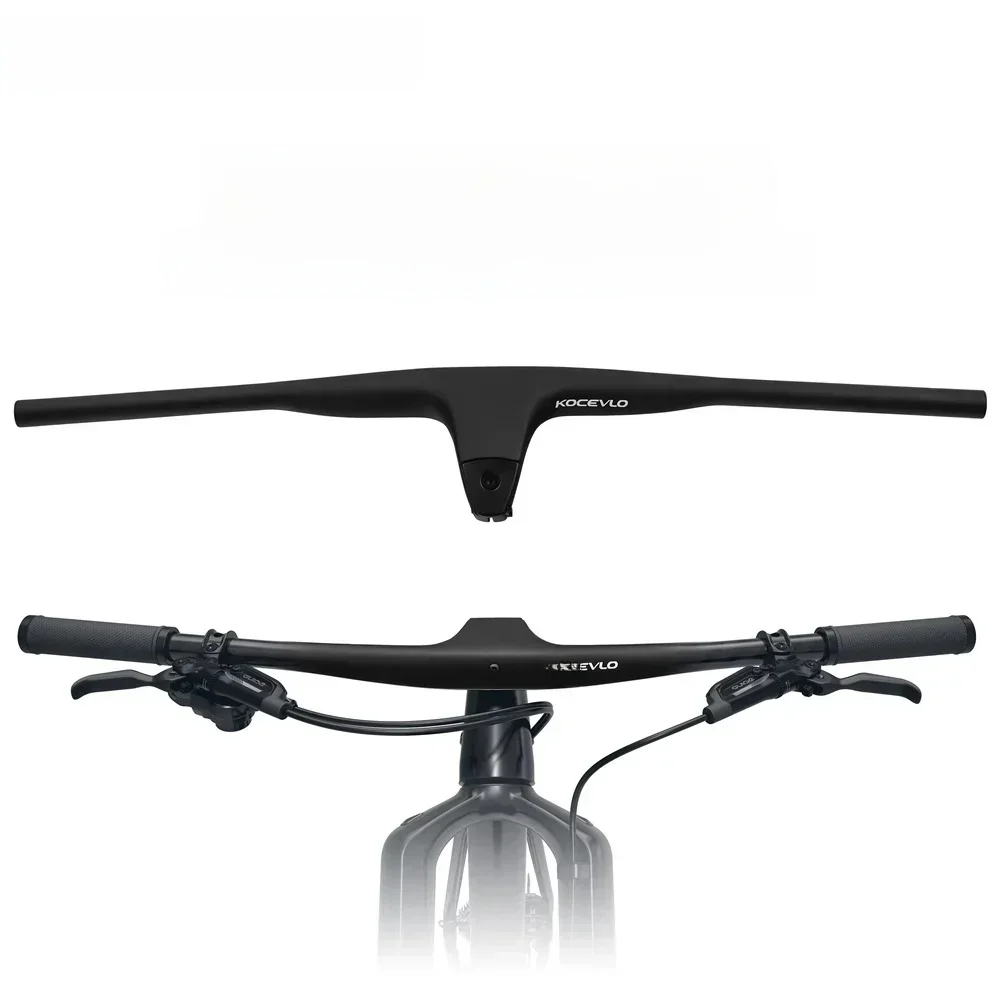 KOCEVLO MTB CARBON Lenker Negativ 17 °   50-90 mm für effizienten integrierten Lenker für MTB (XC, Marathon) 740 mm