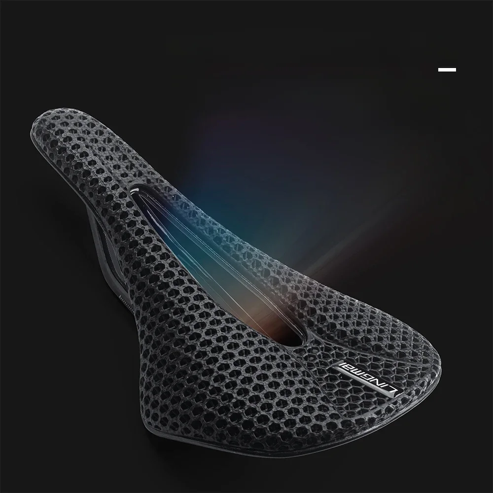 AliExpress LINGMAI Ultralight Full Carbon 3D Printed Saddle 162g Bicycle Seat Road MTB Mountain Gravel Seating For Men Women Bike Parts