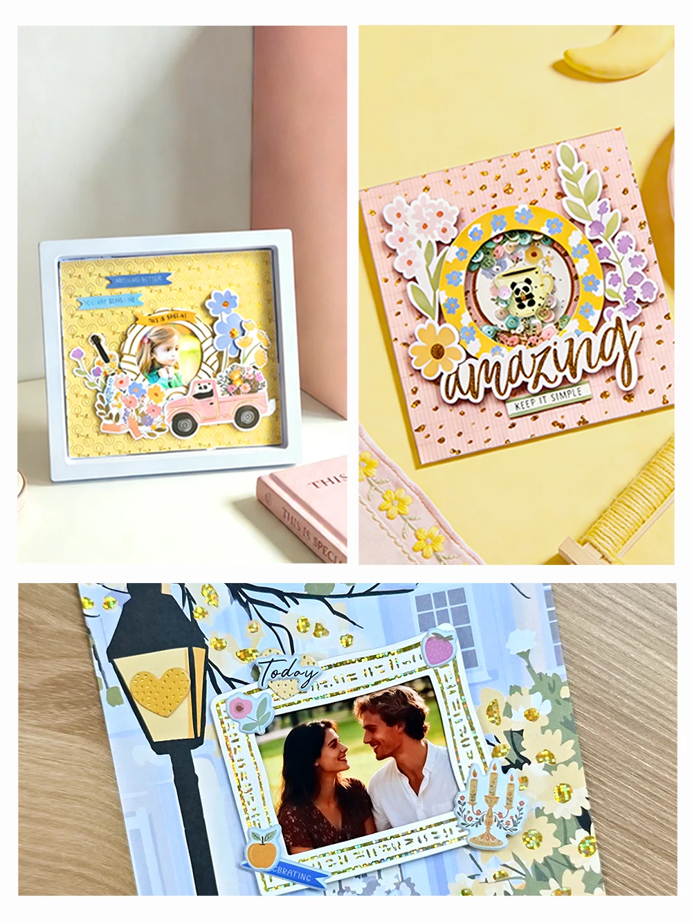 Kreatives Pfad-Muster Hohlschablonen-Aufkleber DIY Bastelset für Planer, Journaling, Kartenherstellung, Scrapbooking, Deko-Aufkleber-Rahmen – Detail 3
