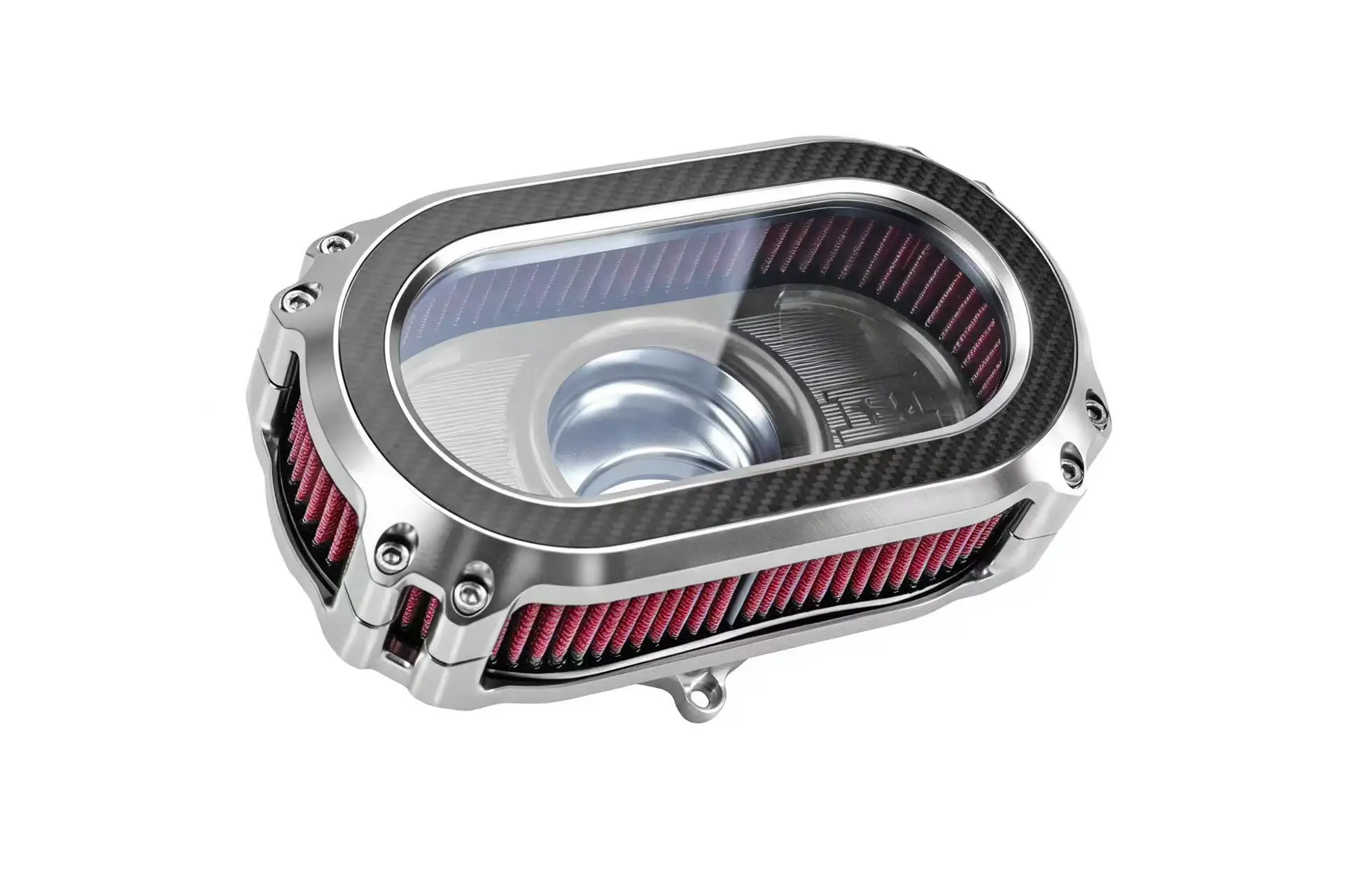 Black3 High Flow Air Filter For Harley 121ST Road Glide 117 Glide Low Rider S Street Bob Intake Air Filter Mod