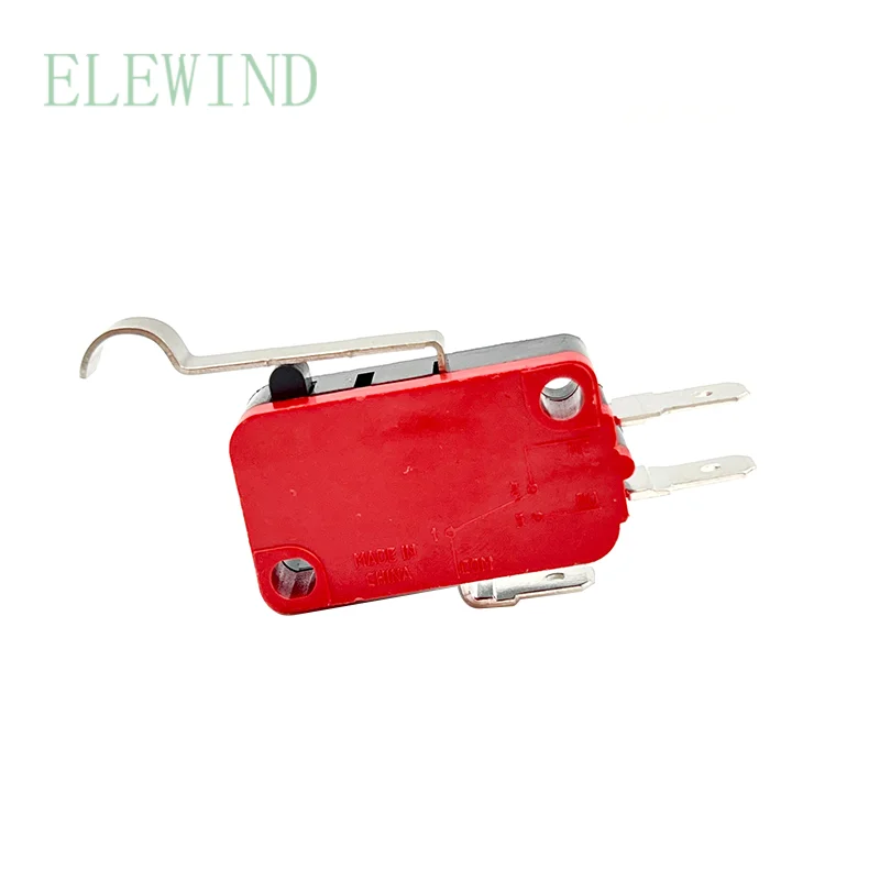 

Микропереключатель V-164-1C25 250 В переменного тока 1-21 А Рычаг концевого выключателя хода Ролик Высокая точность выключателя Minitype для безопасности экшн-сиденья.