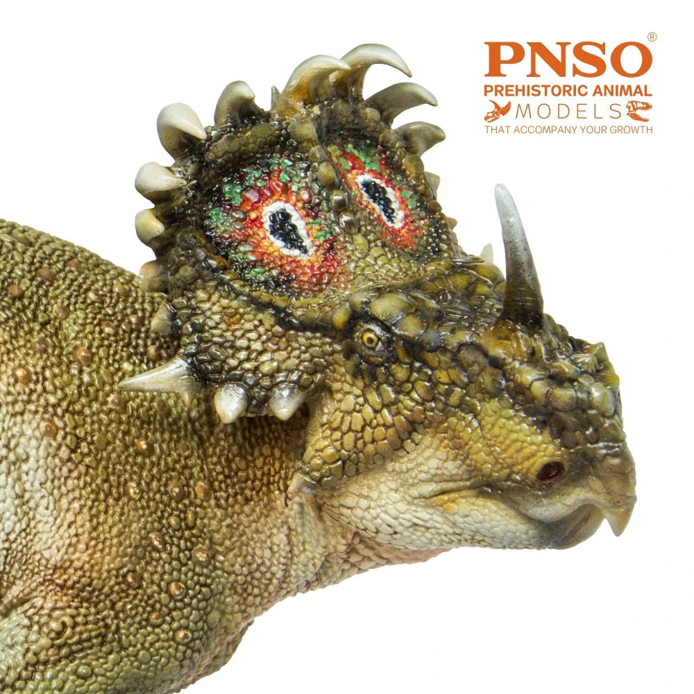 Modèles de dinosaures préhistoriques PNSO: 40 a-qi The Sinoceratops