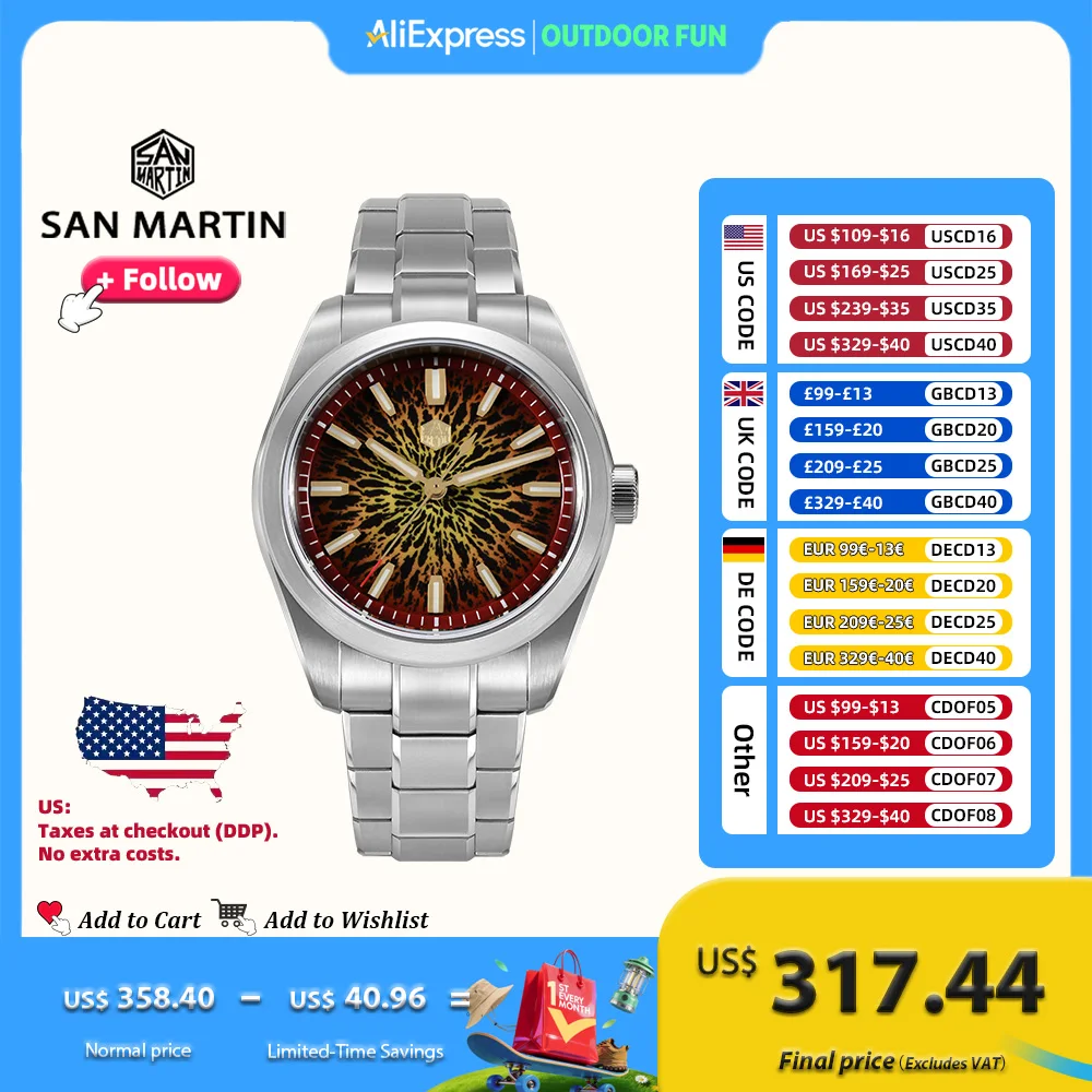 

San Martin оригинальный дизайн 39 мм SN0144 Автоматические часы Miyota 90S5 Роскошные механические мужские деловые часы с циферблатом JianZhan