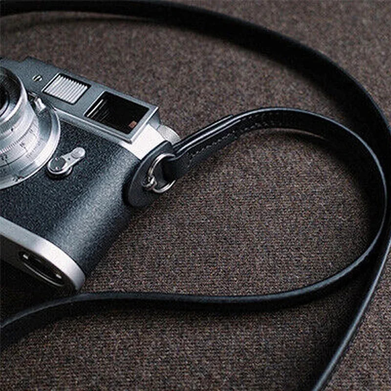 Uniwersalny skórzany pasek na ramię do aparatu Leica M M10 Sony zev10 a7iii Fujifilm xt4 xt3 Hole 95cm 125cm — zdjęcie produktu 7