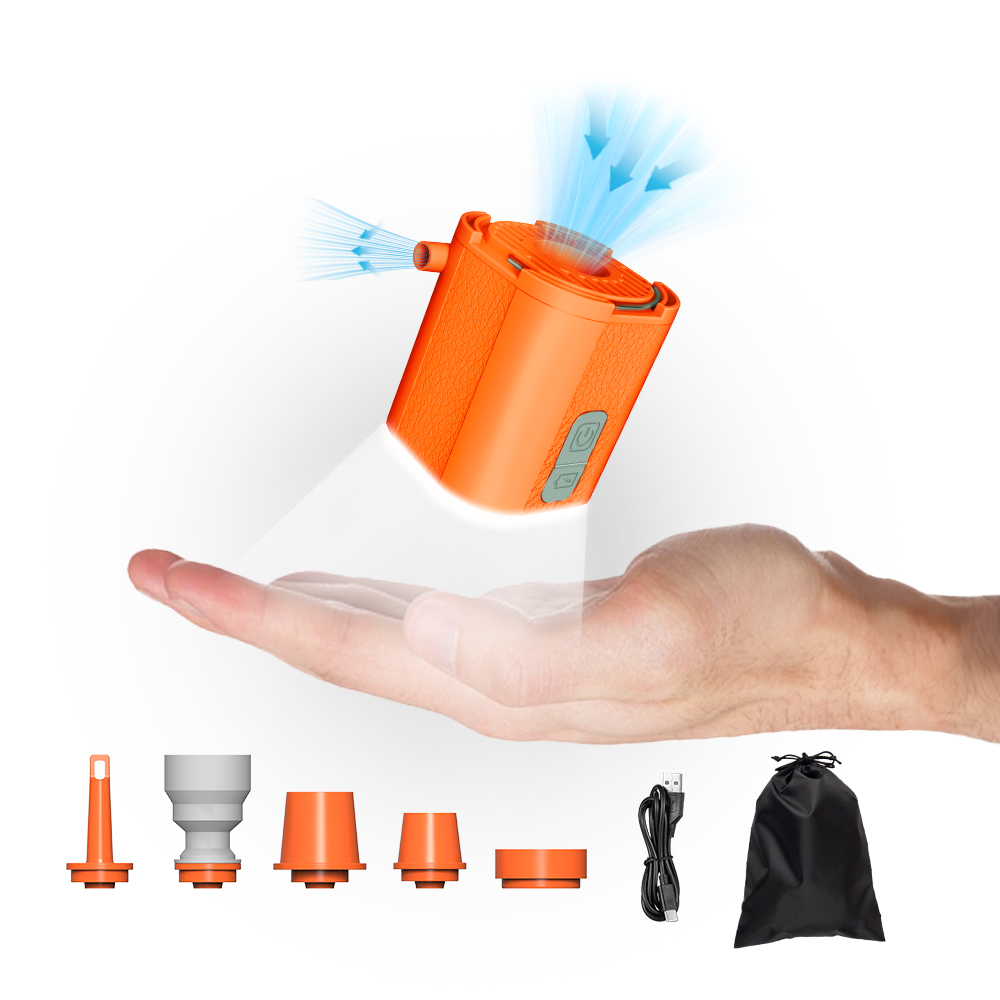  Aerogogo GIGA PUMP TINY: 3-in-1 Mini Pump Portable Inflator for Camping Sleeping Pad Mattress Lightweight for Easy Use 