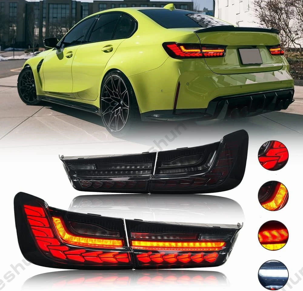 

OLED GTS Tail Lights For BMW 3 Series G20 M3 G80 330 340i 320i 325i 2019-2022 Taillamp Taillight Rear Lamps Full LED Dynamic