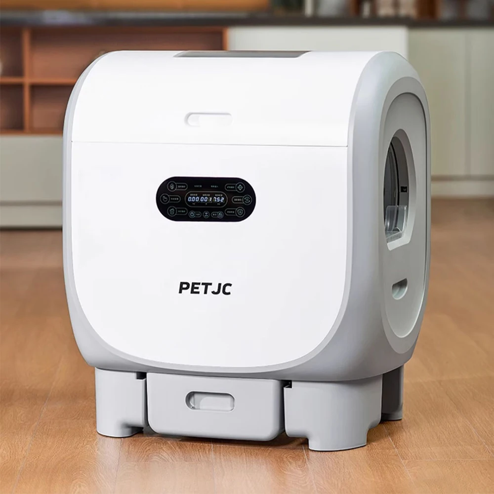 Tookfun PETJC Fully Automatic Smart Cat Toilet Oversized Electric Cat Litter Box Cat Supplies Closed Shit Shoveling Machine 101L