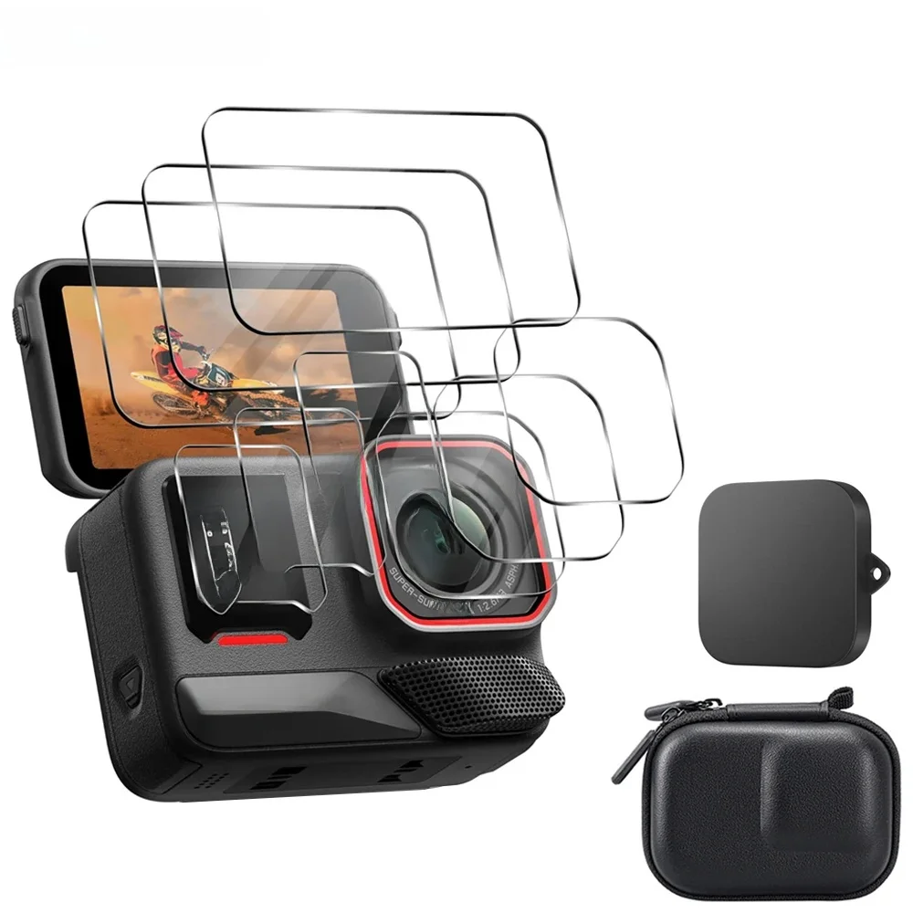 Protecteur d'écran pour Insta360 Ace Pro 2, Film en verre trempé, couvercle d'objectif, étui pour Insta 360 Ace Pro 2, accessoires