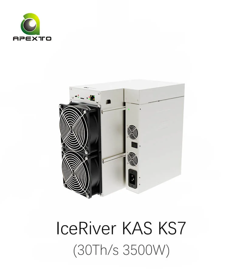 

NEW STOCK Iceriver KAS KS7 30T 3500W Kaspa Miner WITH PSU
