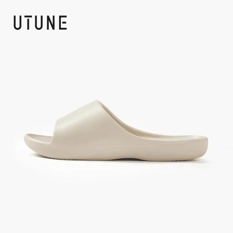

UTUNE модные шлепанцы с нескользящей подушкой для женщин, домашние тапочки из мягкой пены, легкая домашняя обувь для ванной комнаты