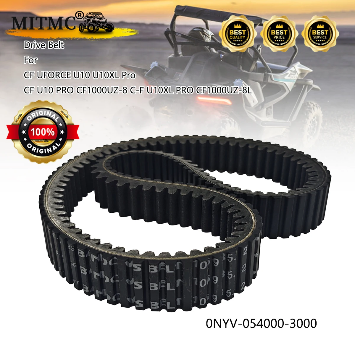 

Original Drive Belt For CF UFORCE U10 U10XL Pro CF U10 PRO CF1000UZ-8 C-F U10XL PRO CF1000UZ-8L 2025 ATV UTV 0NYV-054000-3000