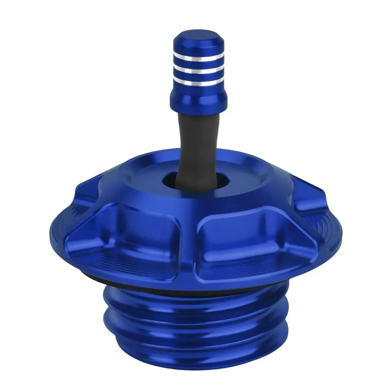 Motorcycle Billet Aluminum Fuel Tank Gas Cap with Vent Hose for All Harley Series