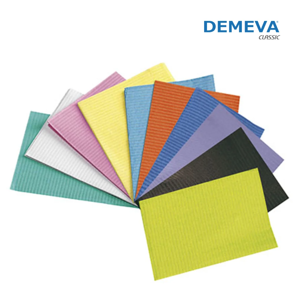 Almohadilla limpia para tatuajes, baberos dentales de papel, campo desechable 50 piezas DEMEVA CLASSIC
