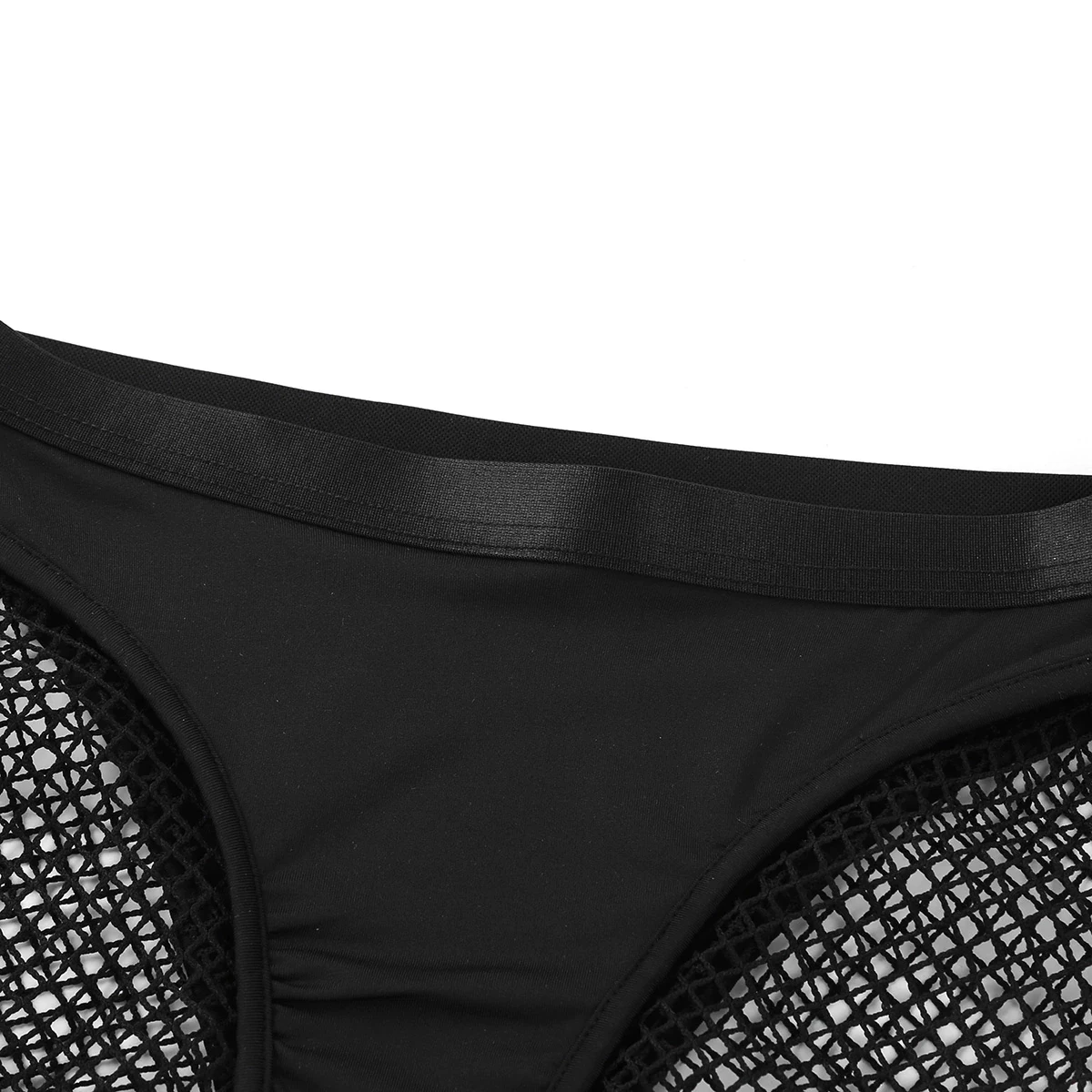High Waist See Through Splice Cutout Half Pants Eco-Friendly Packing