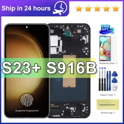 6.6'' AMOLED For Samsung S23 Plus LCD SM-G916, SM-G916B Display touch screen Digitizer Assembly S23+ Display With Frame