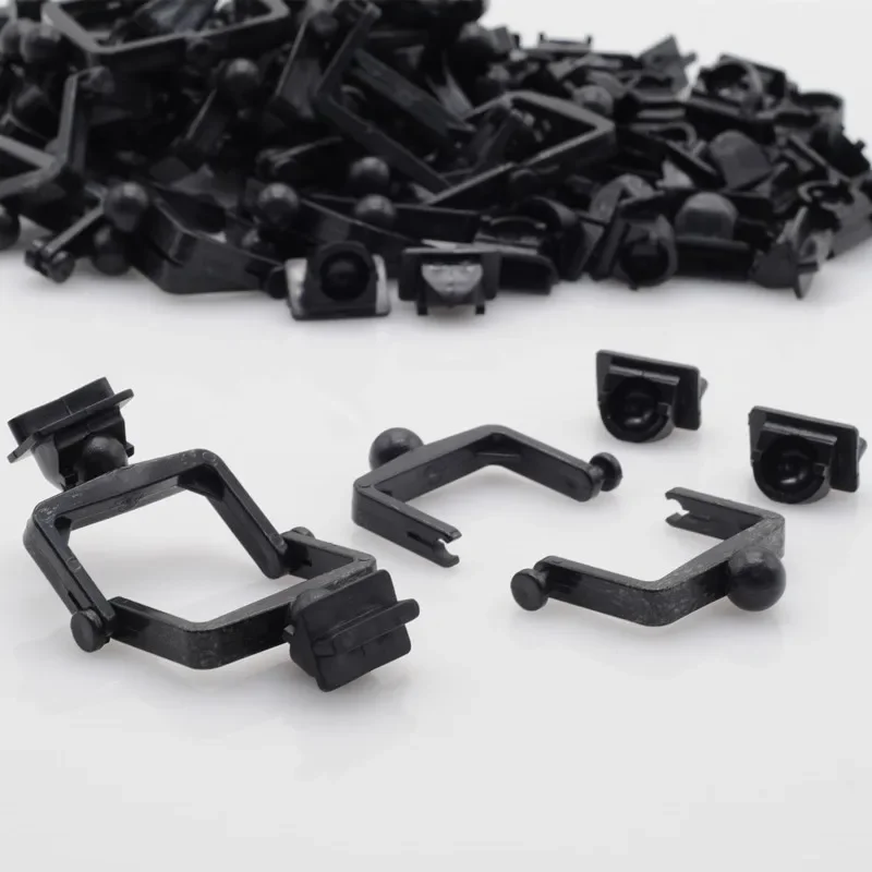 100x support d'articulateur jetable en plastique dentaire support de morsure de bouche articulateur dentaire noir outils de laboratoire d'étude