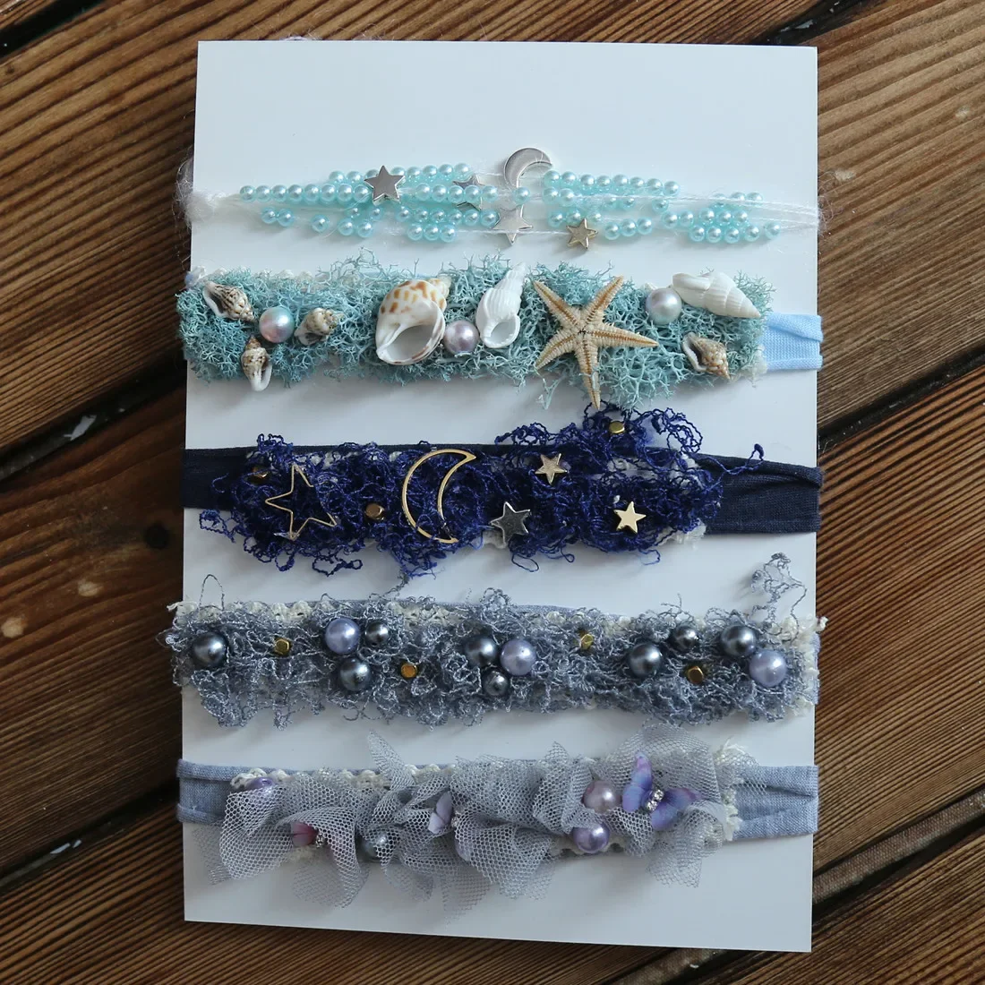 Newborn Stretch Tieback Prop Vintage Baby Girl Floral Headband Newbron Tieback Photography Prop — zdjęcie 2