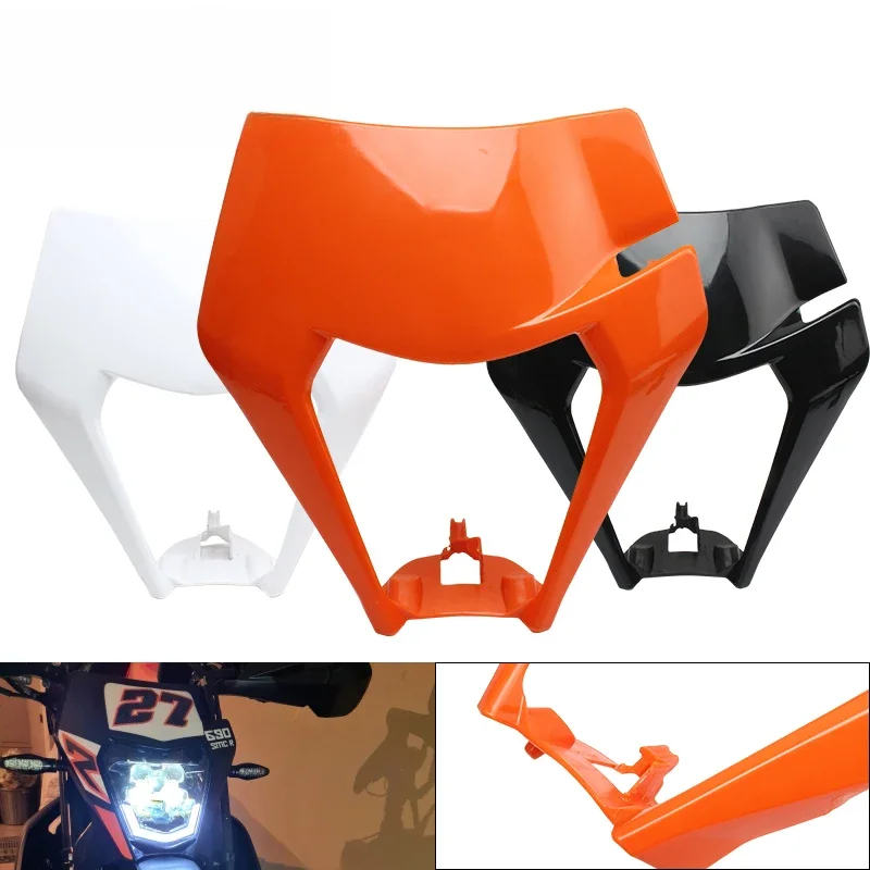 AliExpress PowerMotor Enduro Motorcycle Mask Headlight for KTM EXC Accessories XC SX SXF XCW 125 To 500 SMR 2021 2022 Dirt Bike Motocross Plastic Kit