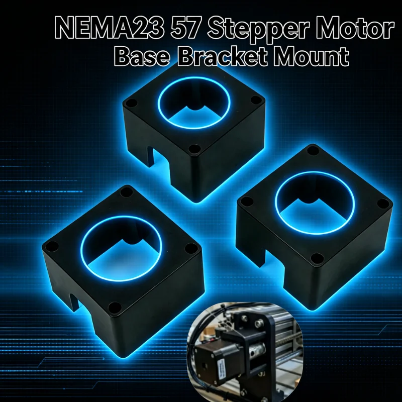 3pcs Motor Mount Nema 23 57mm Stepper Motor Mount Bracket CNC Router L-Shape Base Fixed Seat High Quality XYZ Axis Fixing Holder