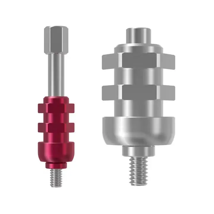 

Straumann Compatible BC Tissue Level Impression Cap, Narrow Neck, close tray, H12mm, Positioning Cylinder