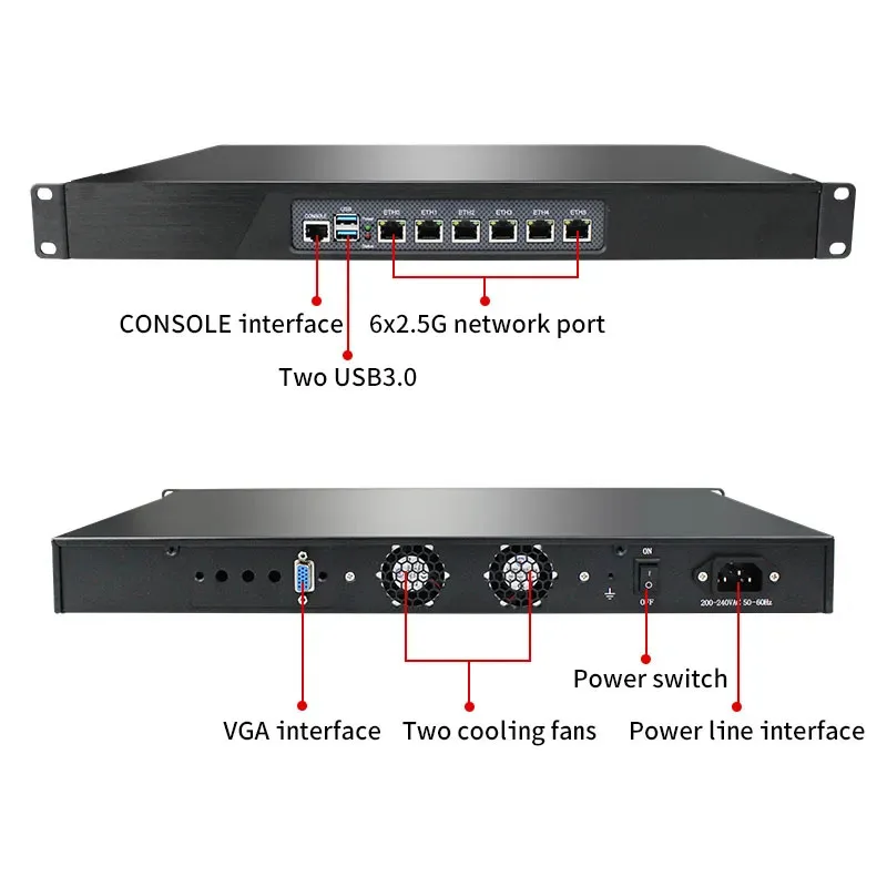 Imagem -04 - Dispositivo de Firewall Rackmount Intel i3 2350m i3 3110m i5 3320m i5 3320m com Intel Nics Roteador Macio Pfsense Opnsense 1u