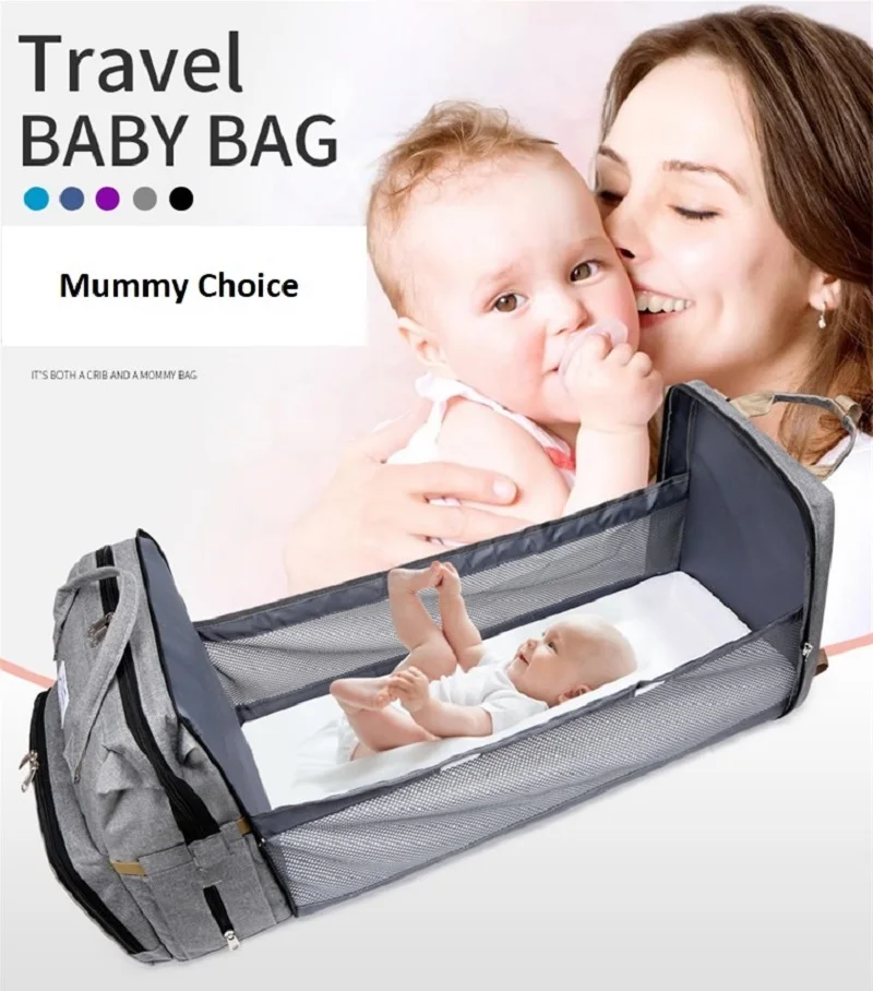 Large Capacity Mummy Bag Waterproof Baby Diaper Changing Bag Outdoor Travel Shoulder Bag Handbag Maternity Backpack Stroller Bag