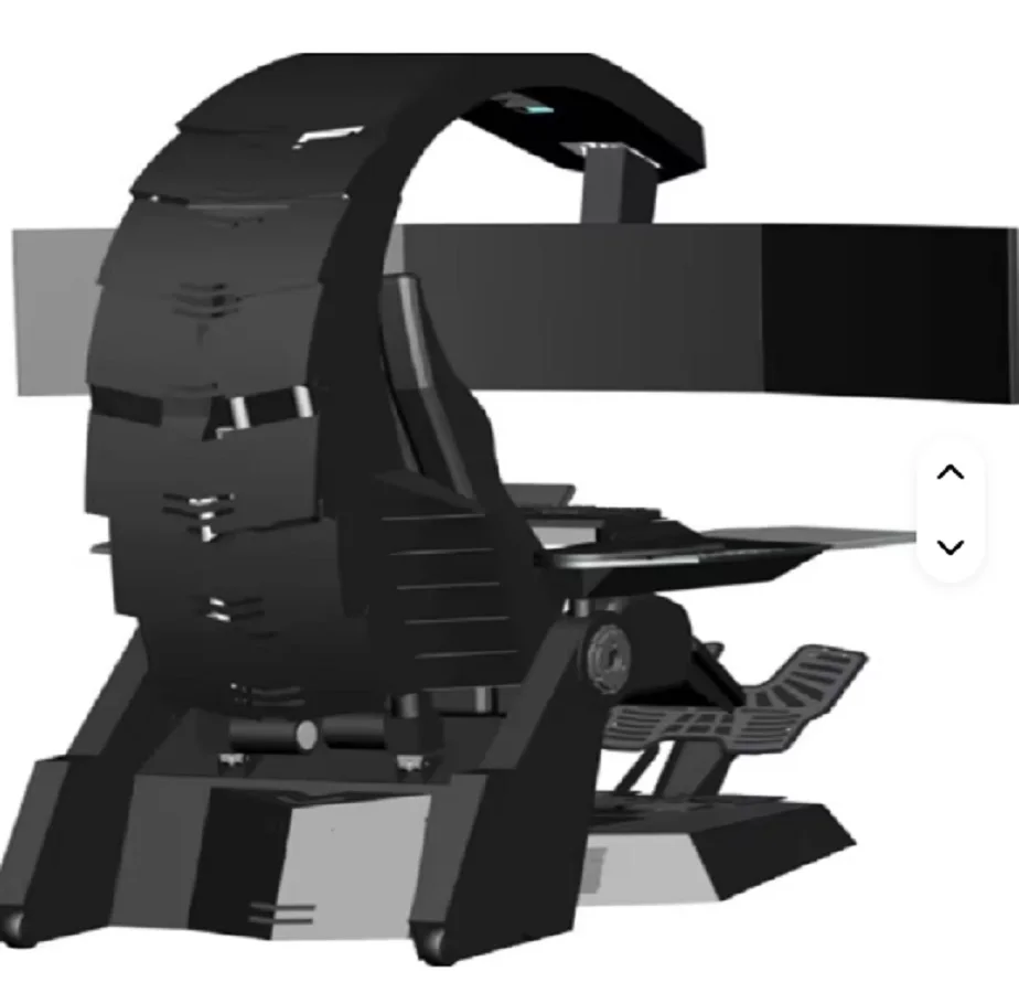 شاشة عالية الجودة ترميز محطة عمل المقصورة مكتب قمرة القيادة محطة ألعاب الفيديو كرسي ألعاب طاولة الكمبيوتر #1