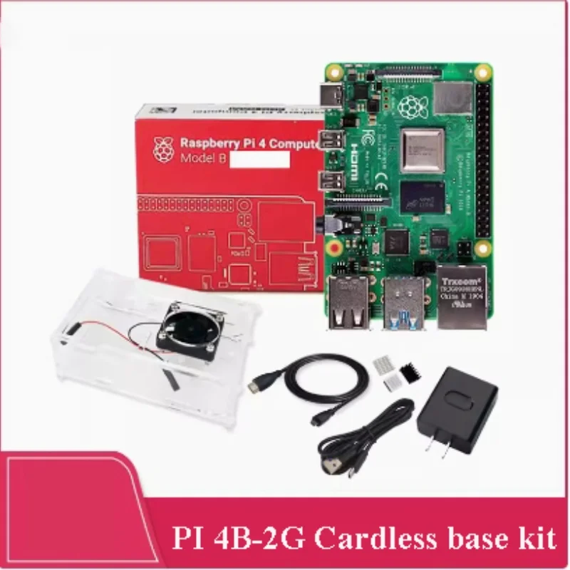 

Оригинальный Raspberry Pi 4 Model B Kit, 2 гб/4 гб/8 гб RAM, базовый комплект без карты, совершенно новое состояние