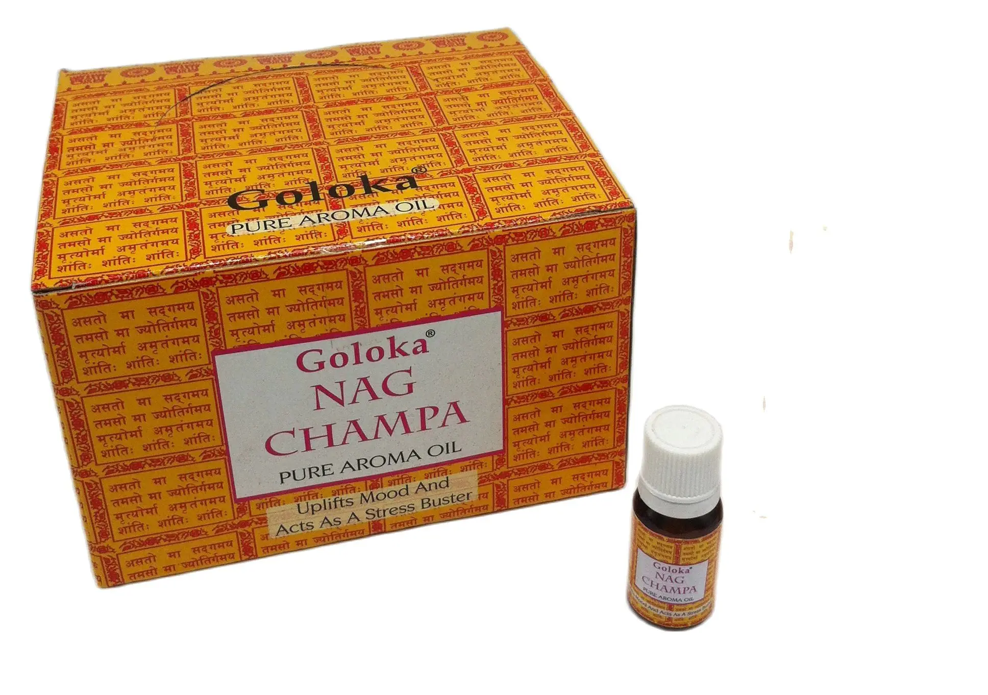 Goloka Nag champa essential oil lot of 2 boats like the 10 cl photograph. Each one