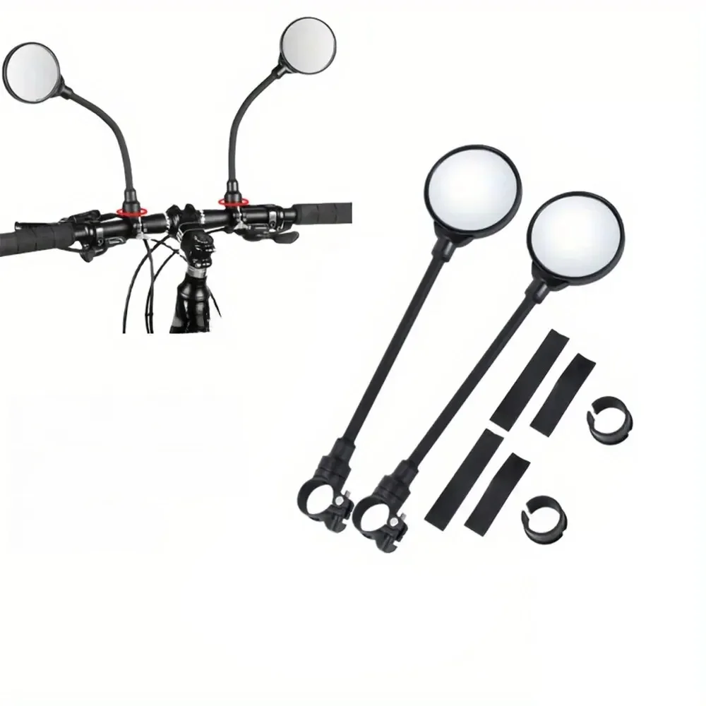 AliExpress NONE 2PCS Bike Mirror Bike Handlebar Rearview Mirror Rotatable And Adjustable Wide Angle Rear View Shockproof Convex Mirror Universal