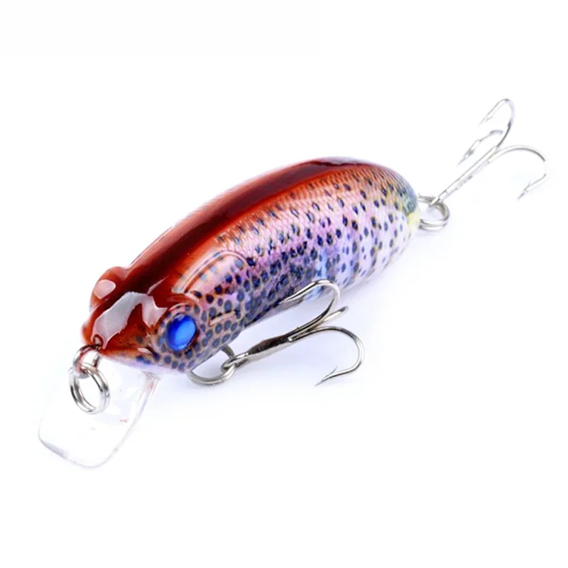 1 sztuk połowów przynęty twarde 6cm 9.5g tonący powoli Minnow Wobblers sztuczna przynęta z Treble haki Bass Crankbait Swimbait Tackle — zdjęcie 2