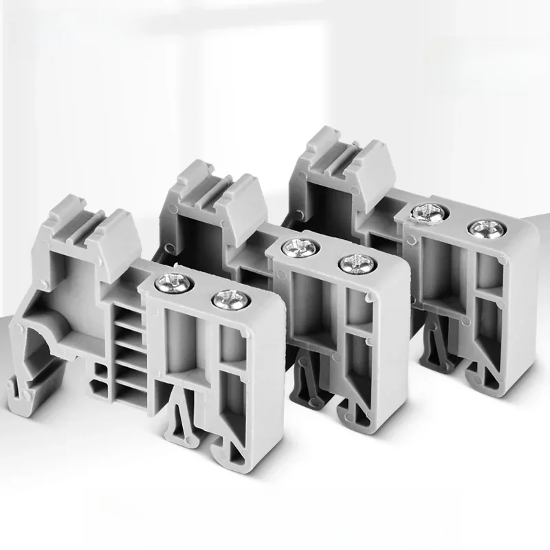 Arrêt d'extrémité du fabricant E/UK, 10 pièces, pour borniers britanniques, extrémité de Rail Din, fixation de support C45