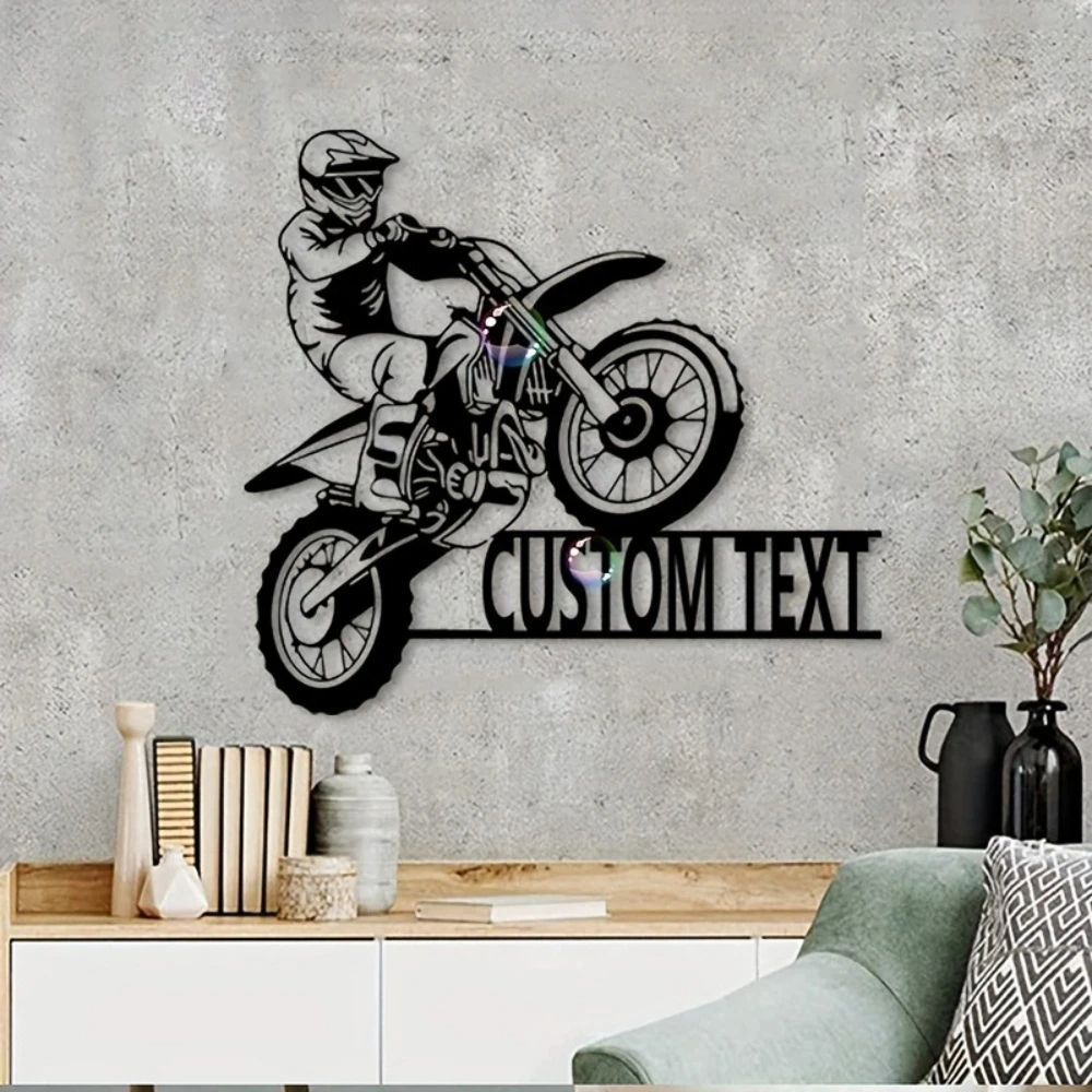 Custom Motocross Metal Wall Art, Ideal Gift for Bike Workshop/Rider's Den/Off-Road/Enduro Day Ornament, for Off-Road Enthusiasts