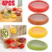Silicone Film Sealed Fruit Crisper Anti-Oxidation Mini Refrigerator Storage Box Fruit Preservation Box for Storage Avocado Lemon