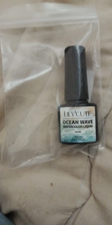 LILYCUTE 7ml Ocean Wave Gel Nail Polish White Watercolor Nail Poke Lace Hollow Gradient Varnish Soak Off Nail Art Design photo review