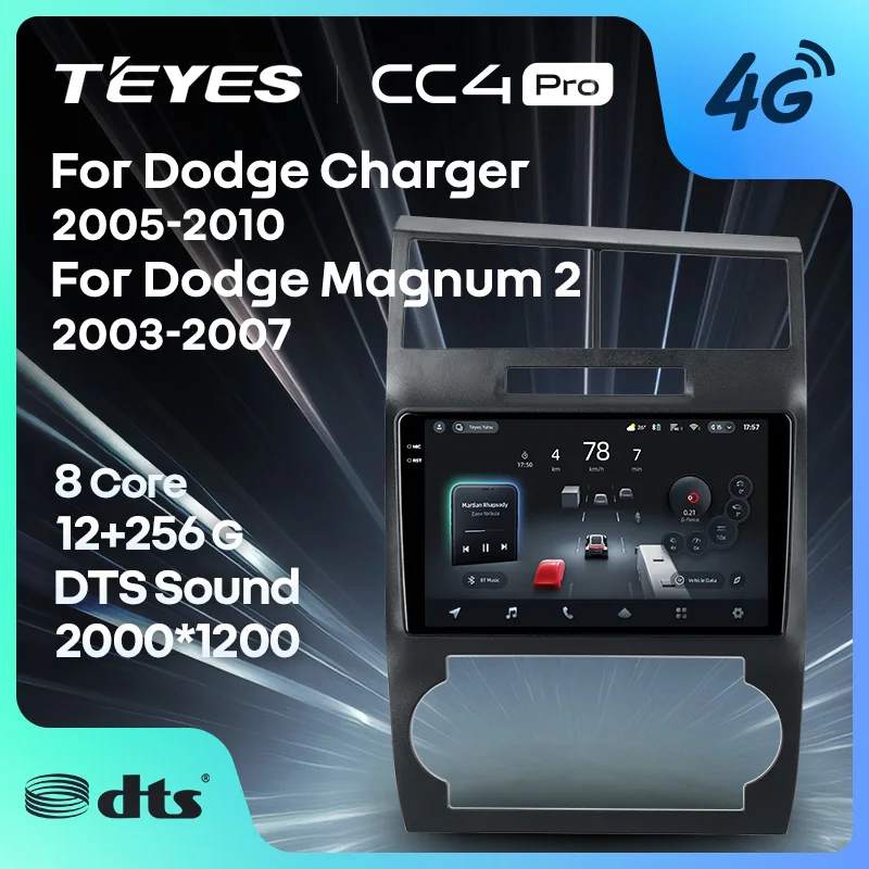 

TEYES CC4 PRO For Dodge Charger LX For Dodge Magnum 2 2003 - 2010 CarPlay Multimedia Stereo Car play Auto 2DIN Autoradio