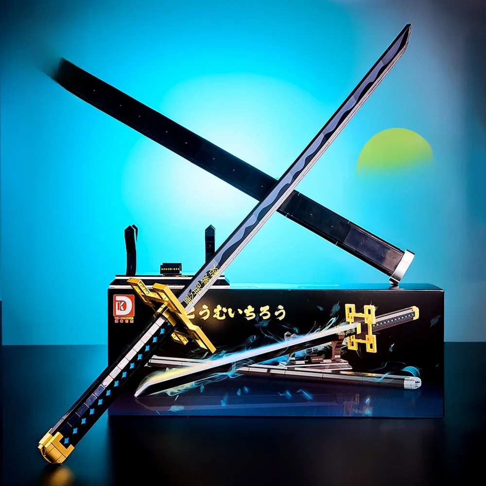 Diverse creatieve anime-geïnspireerde katana-zwaard bouwstenen MOC bouwstenen set collectie speelgoed cadeau voor jongens en meisjes - afbeelding 2