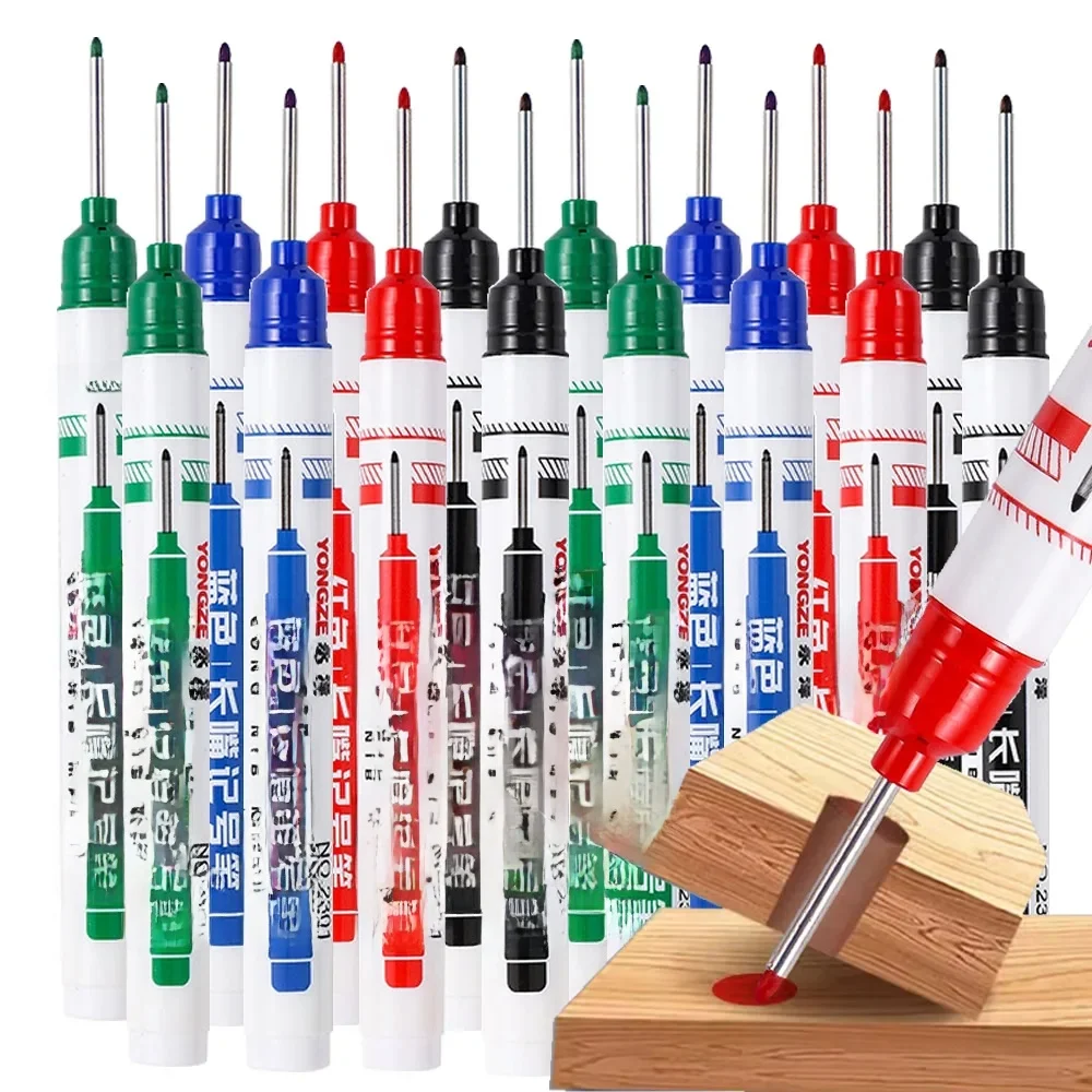 20mm 4 kolory głęboki otwór długa główka stalówka markery do metalowego długopisu wodoodporna łazienka dekoracja do obróbki drewna wielofunkcyjna — zdjęcie 2