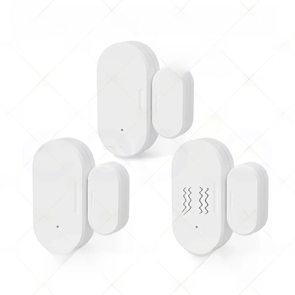ZigBee Fenster-Tür-Sensor, kabellos, magnetisch, mit Lux-Vibrationserkennung, Öffnen, Schließen, Alarmsensor, funktioniert mit Alexa, Google Zigbee2MQTT