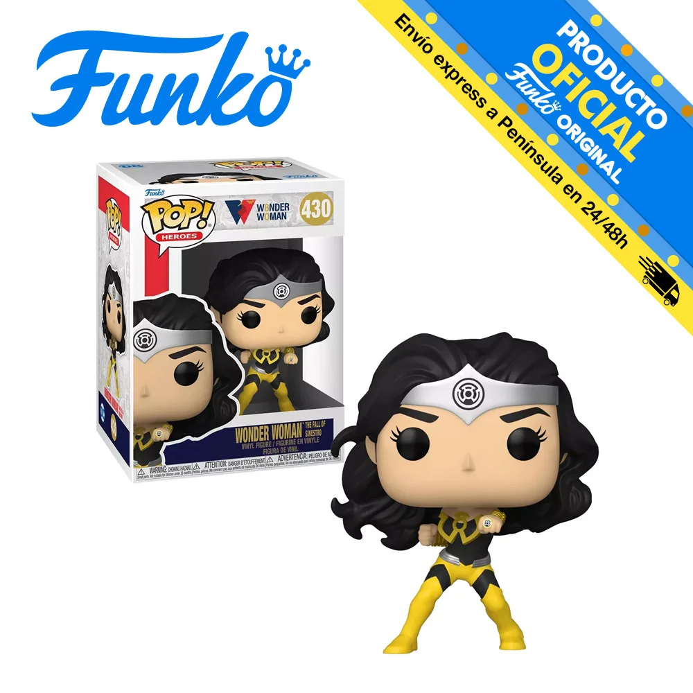 Funko Pop! WW80th - Wonder Woman (fall of Sinestro) number 430, 54993 reference, original, toys, boys, girls, gifts, collector, figures, dolls, shop, with box, new, official license, woman