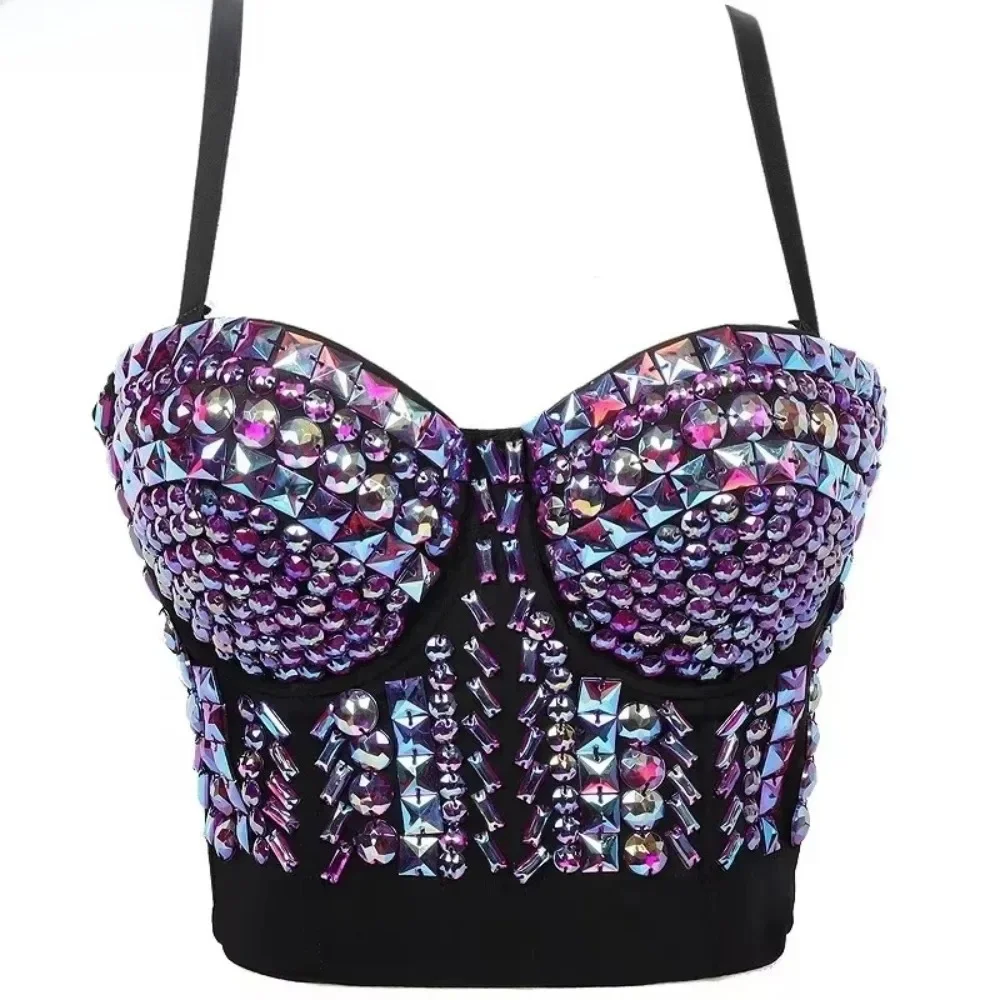 Odzież damska Ropa Camis Sexy Crop Tops Ladies Corset Luxury Tank Top Women Shirt Harajuku Shaper Blusa Bralette Push Up Bra — zdjęcie 2