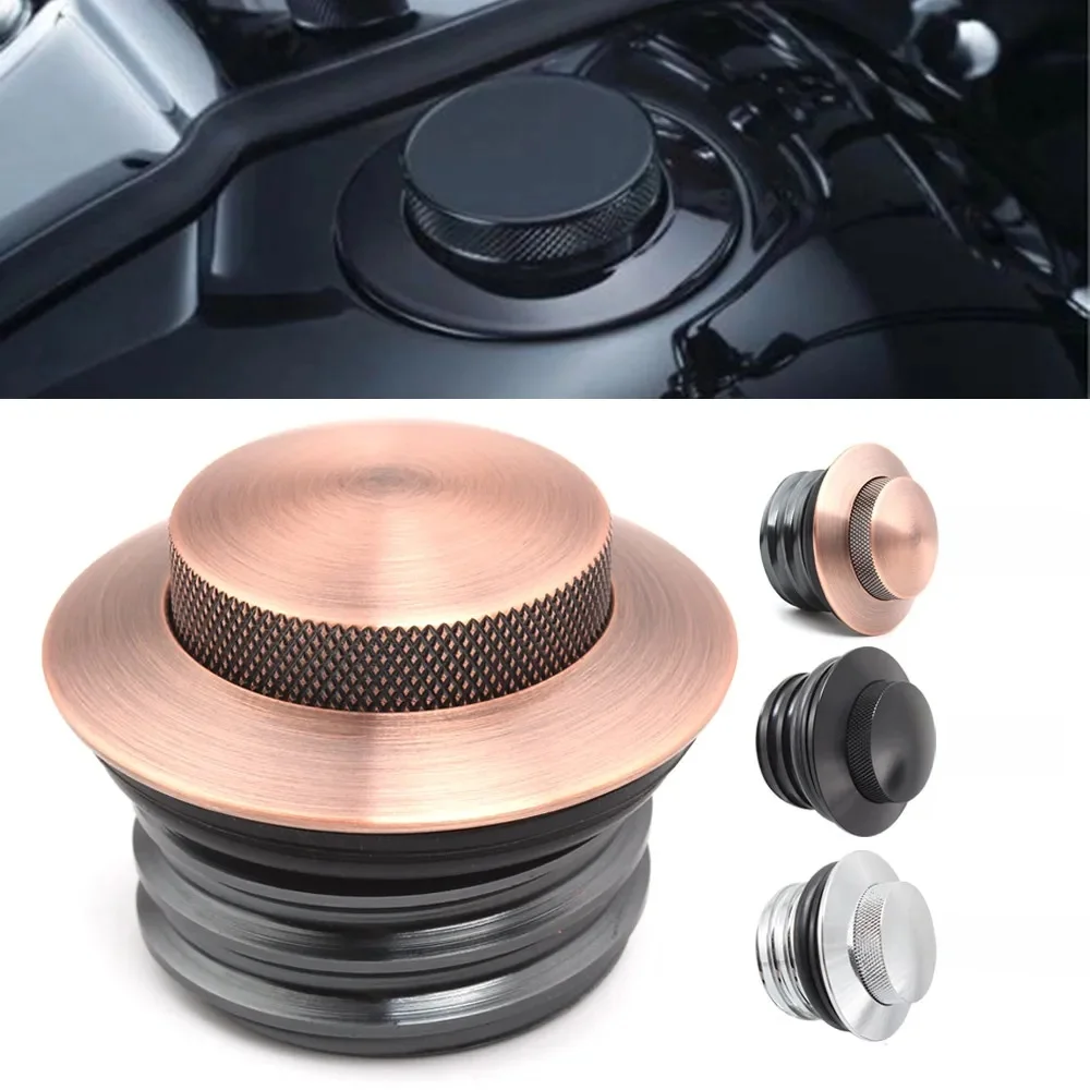 Couvercle d'huile en aluminium pour moto, capuchon mométrage pour Harley Touring Road King Sportster ocia Fat Bob Softail Bad Boy