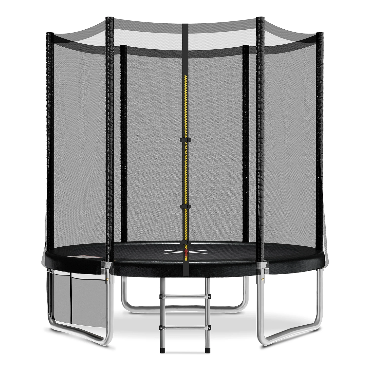 Devoko Trampolin Outdoor Ø 183cm, Indoor Trampolin Kinder Gartentrampoline, Komplettset mit Schuhnetz, Leiter