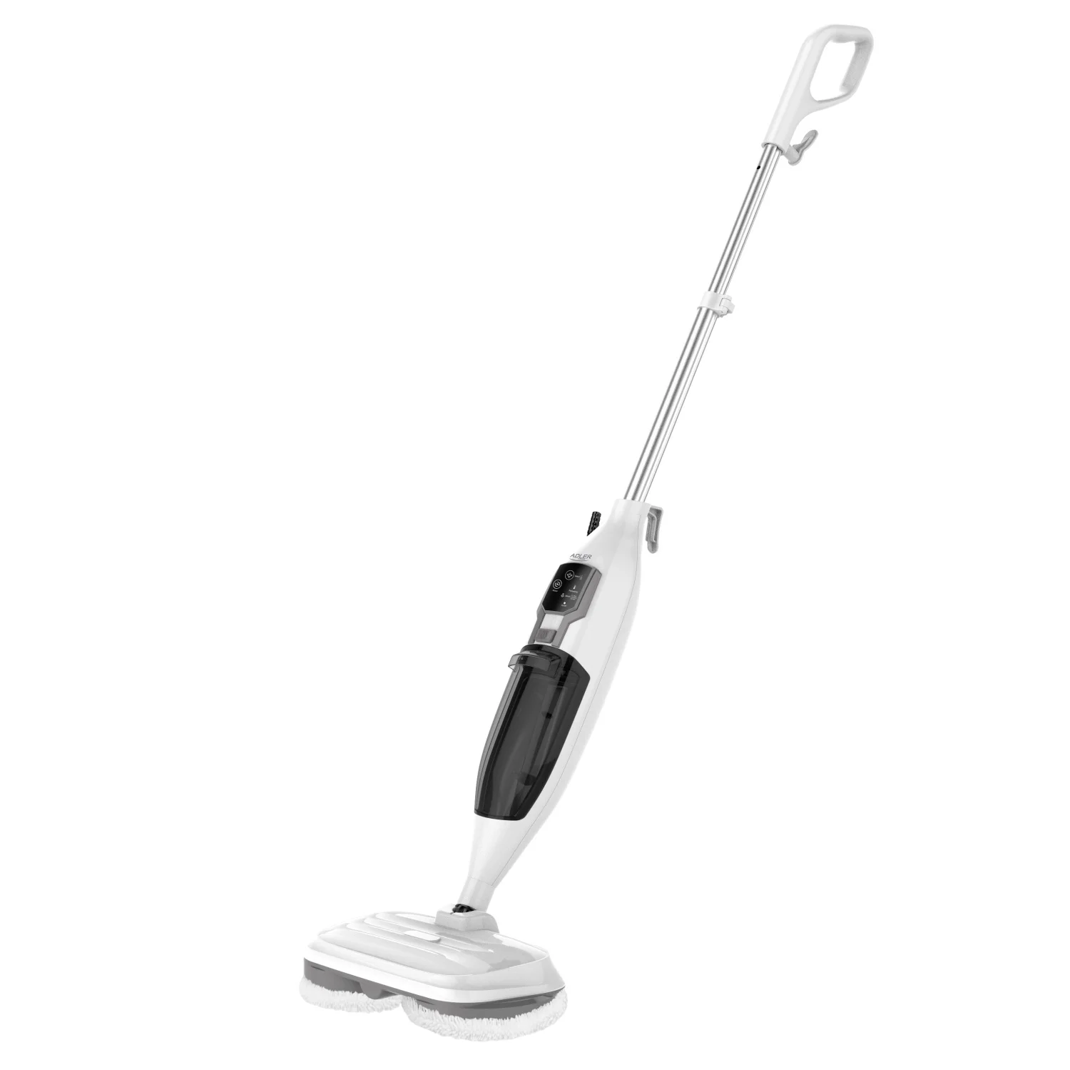 Roterende elektrische vloermop met 3 stoominstellingen, roterende kop, 2 bedieningsmodi, draagbare stoomreiniger, 1300W, klaar in 15 seconden