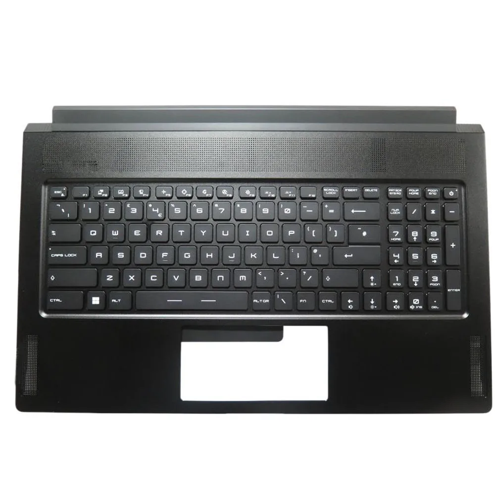 Laptop PalmRest&Keyboard Colourful Backlit GS76 For MSI S1N3EDN2W2SA0 V195122AK2 S1N3EUK2V2SA0 V195122AK2 Without Touchpad New